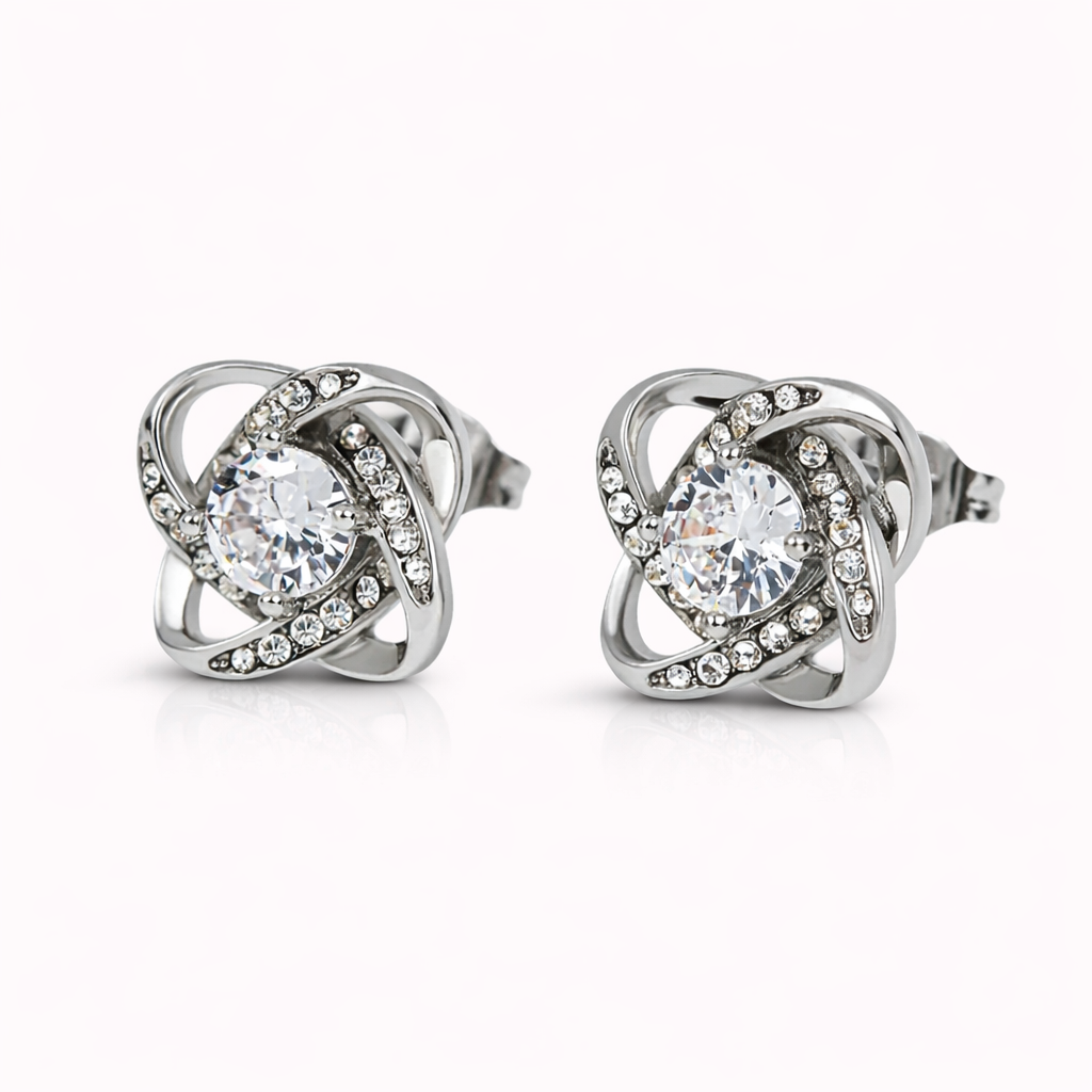 Love Knot Stud Earrings
