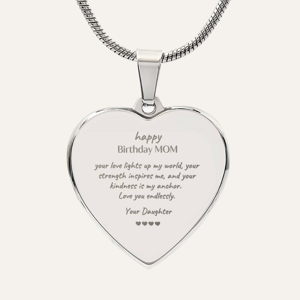 Engraved Mom Gift Necklace