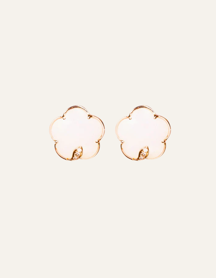 Rose Gold Bon Ton Earrings