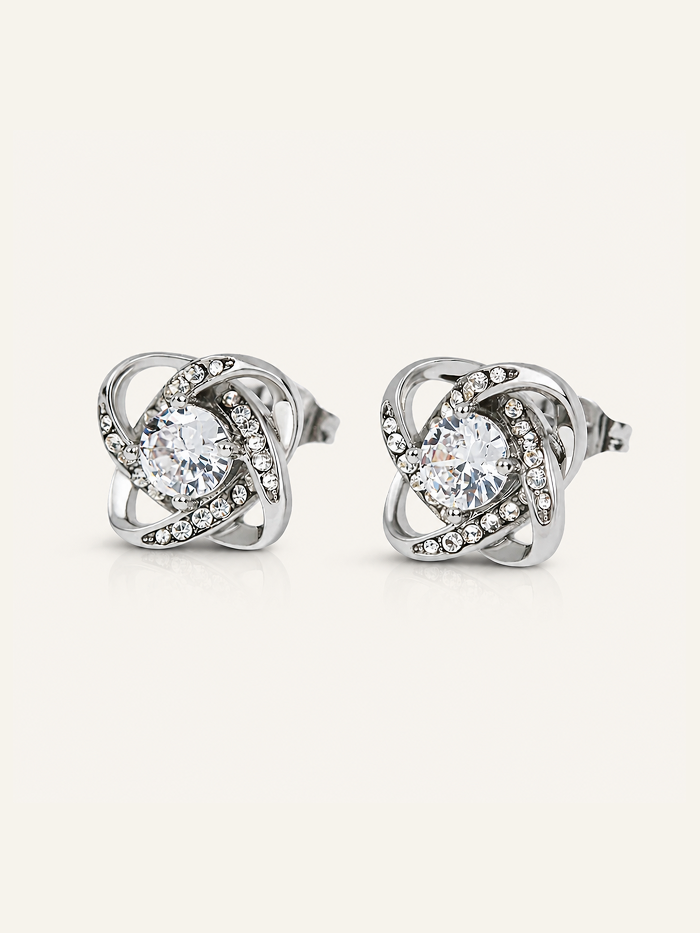 Love Knot Stud Earrings