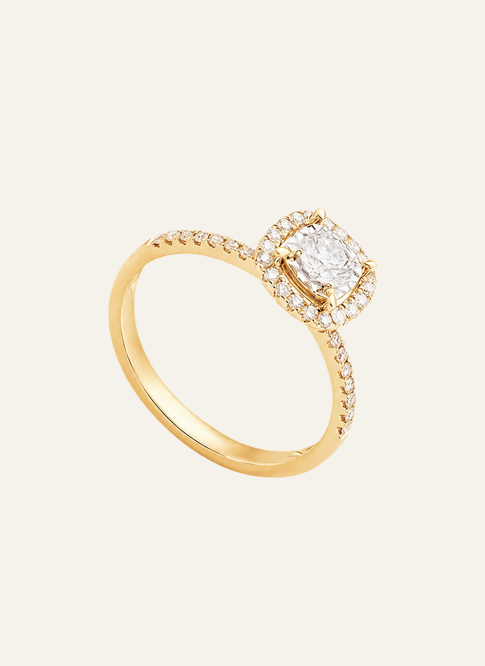 18ct Gold Halo Ring