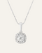 1ct Sparkling Halo Diamond Moissanite Pendant
