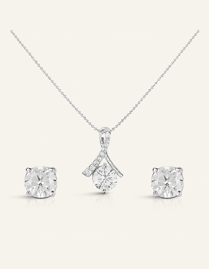 Alluring Beauty & Clear CZ Earrings