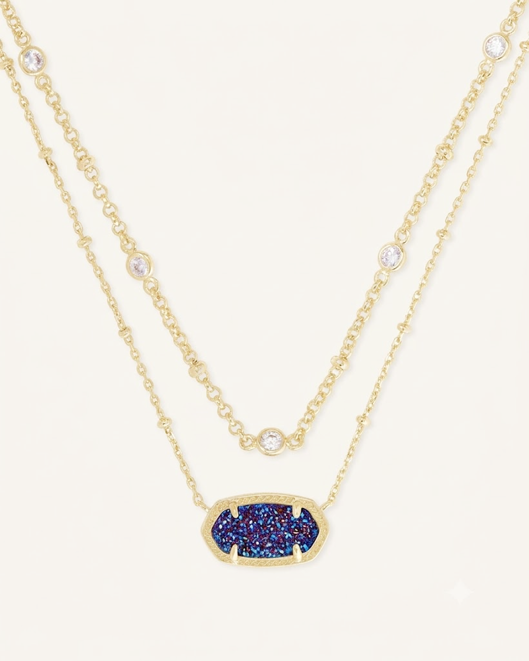 Elisa Gold Multi Strand Necklace