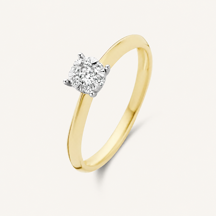 10k Diamond Cluster Promise Ring