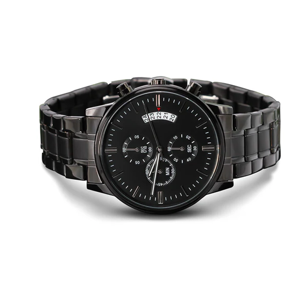 Men's Black Chronograph Watch