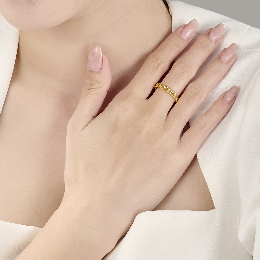 Silver Chain Ring