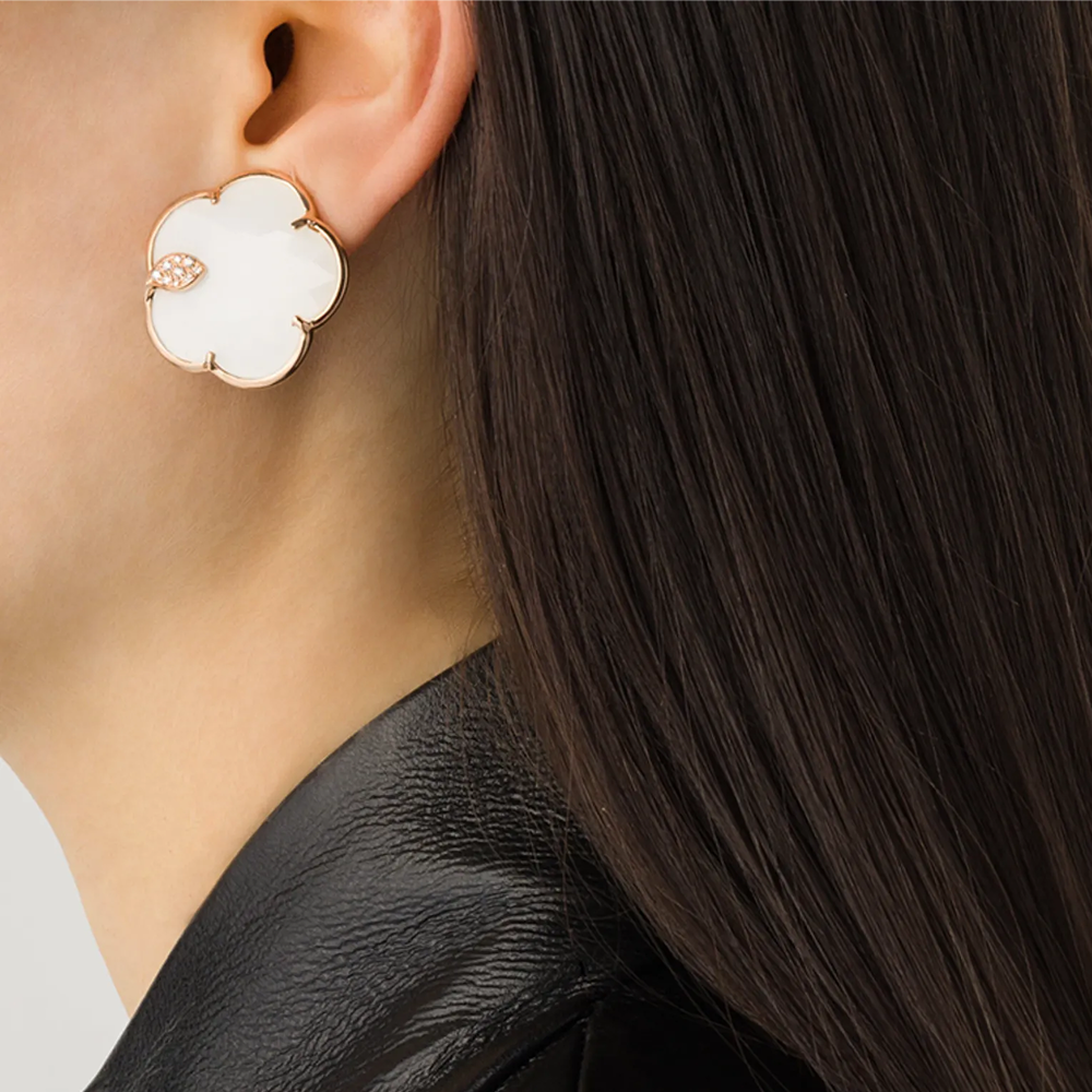 Rose Gold Bon Ton Earrings